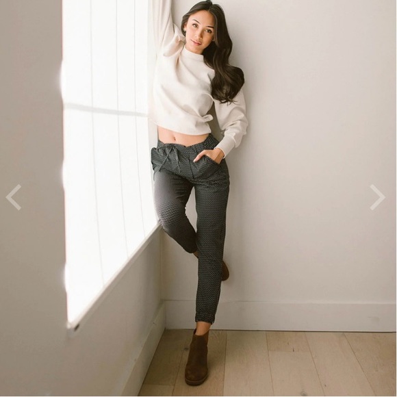 Albion | Jet Setter Joggers Black Dash Print Medium Tall - Picture 3 of 11